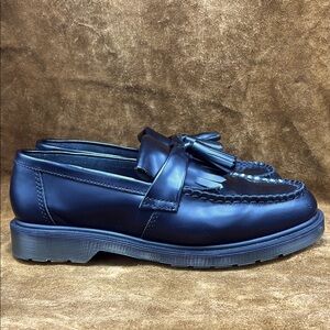 Dr Martens Black Leather Tassel Loafers